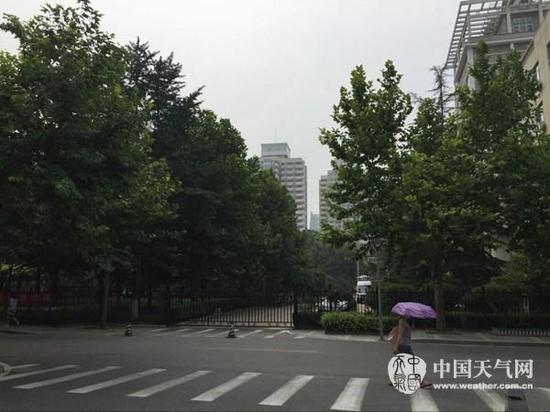 24日白天，北京天气闷热。（刘文静 摄）