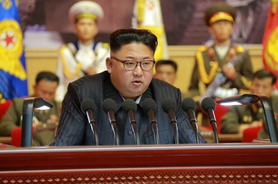 金正恩参加朝鲜人民军“吴仲翕七团积极分子大会”(网页截图）