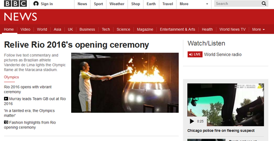 BBC网站截图