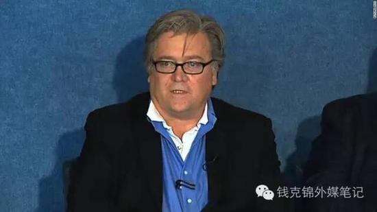 “街霸”班农现在负责特朗普的竞选事务 （图片来源：cnn.com)