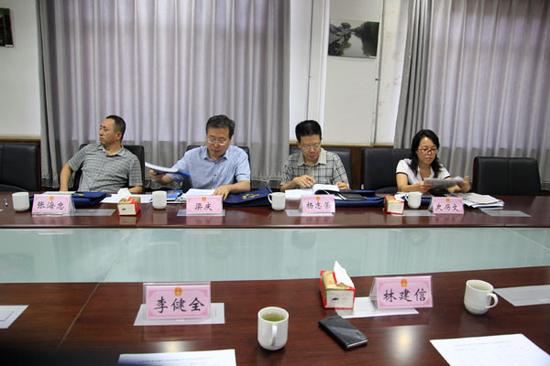 山西省阳泉市郊区法院领导到新乐法院参观交流