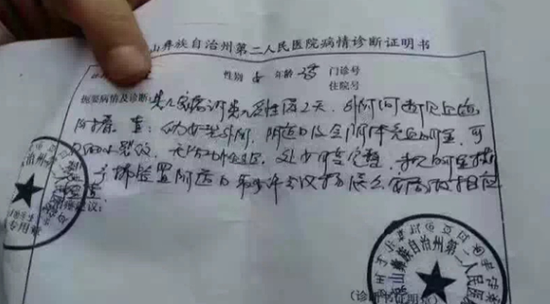 医生诊断结果 图/北京时间