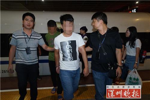 犯罪嫌疑人被押回深圳