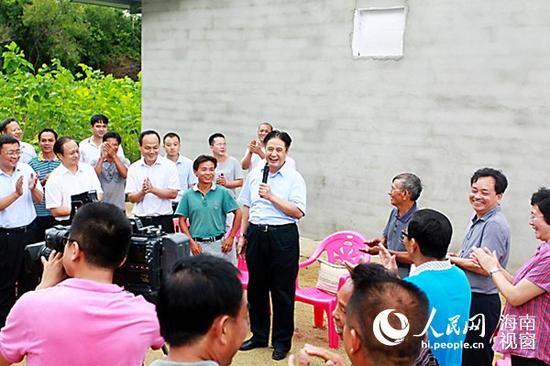 2016年9月，海南省委书记罗保铭在儋州调研扶贫攻坚