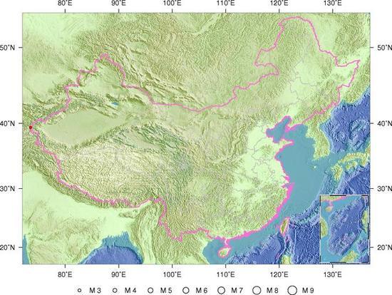 10月15日11时50分新疆克孜勒苏州阿克陶县发生3.0级地震