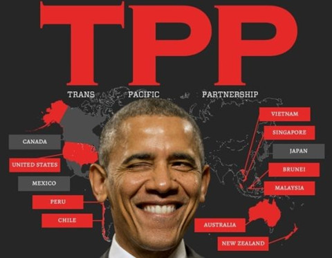 奥巴马引以为傲的政绩TPP(资料图)