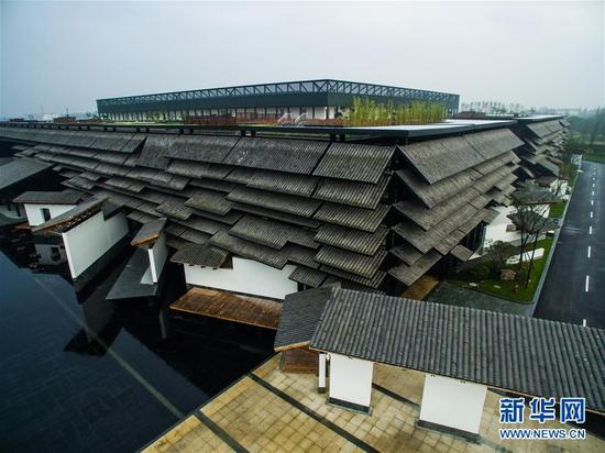 空中俯瞰乌镇互联网国际会展中心(10月26日摄)。