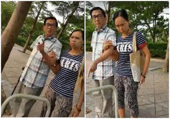 陈水扁发现被拍照,上前亲自恐吓拍摄者。(网络图)