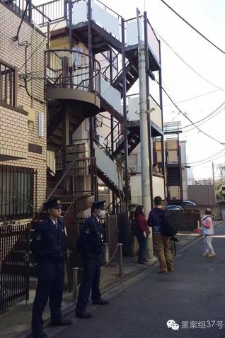 11月5日，东京平野区 江歌家住所被封锁  网友供图