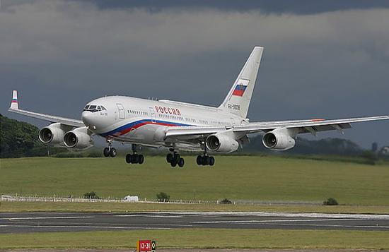 资料图:俄罗斯总统专机IL-96-300
