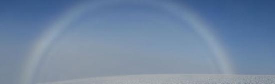 凯恩戈姆山脉的白色雾虹