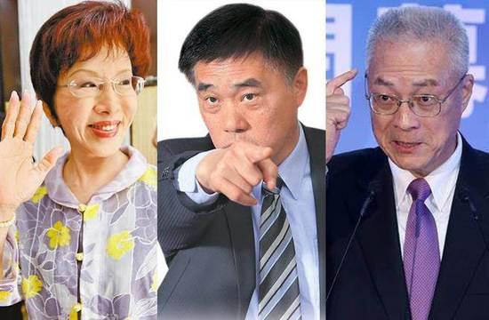 洪秀柱、吴敦义、郝龙斌被外界视为下届国民党主席潜在竞争者。（台媒图）