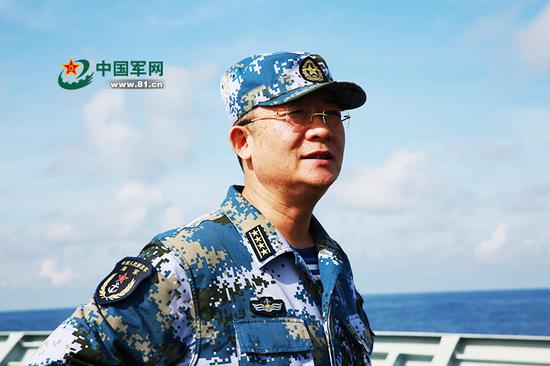 28年后，杨志亮率护航编队航经南海（图片来源：中国军网）
