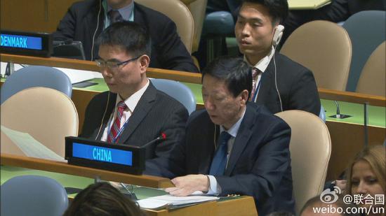 中国常驻联合国副代表吴海涛