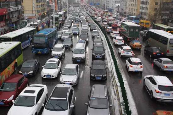 哈尔滨道路拥堵（资料图）