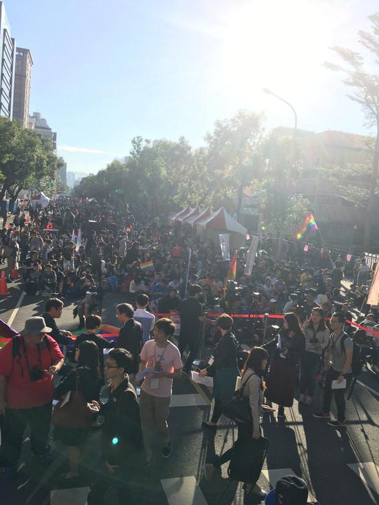 　　台“立法院司法及法制委员会”26日将审查攸关同性婚姻的“民法”修正案。（图片来源：台湾《联合报》）