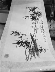 警方收缴的被郭某掉包的画作。警方供图