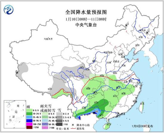 明天起，南方将迎大范围雨雪天气。