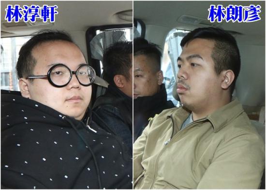“香港众志”被拘捕成员林淳轩、林朗彦/来源:东网