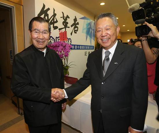 詹启贤正式宣布参选国民党主席。（图片来源：台湾《中时电子报》）