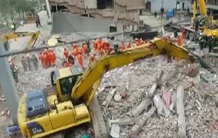 浙江民房坍塌9人被埋 最后一名被困人员被找到