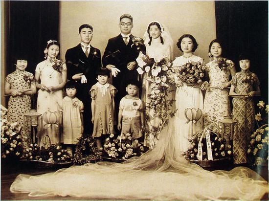 黄慕兰与陈志皋的结婚照