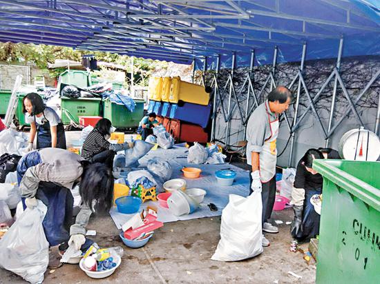 香港中文大学开展“废物征费和审计试验计划”，以助该校制订更有效减废策略。 香港中文大学 供图