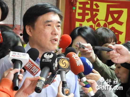 国民党副主席郝龙斌暗批洪秀柱（图片来源：中评社）