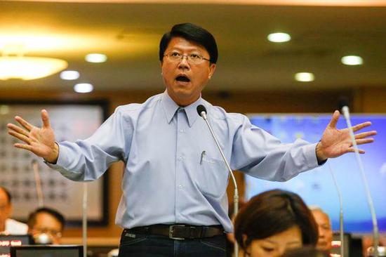 台南市议员谢龙介（图片来源：“中时电子报”）