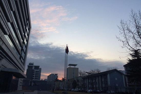 今天早晨，北京天气晴好。