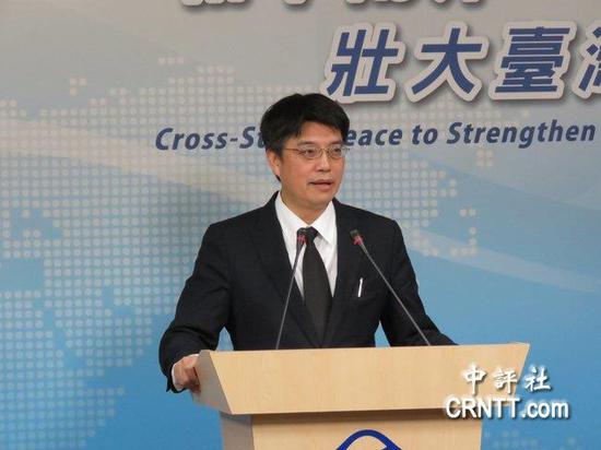 台湾陆委会发言人邱垂正（图片来源：中评社）