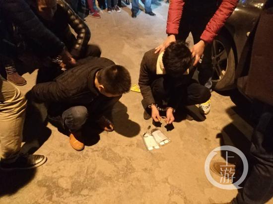 抓捕现场。石柱警方供图