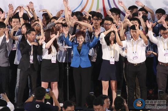  国民党主席洪秀柱。（资料照取自台湾东森新闻云）