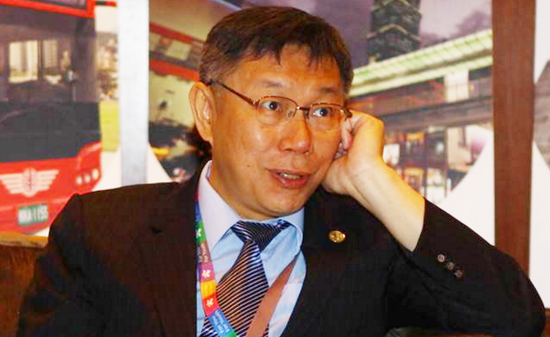 近日赴马来西亚参访的台北市长柯文哲。（图片来源：台湾“中时电子报”）