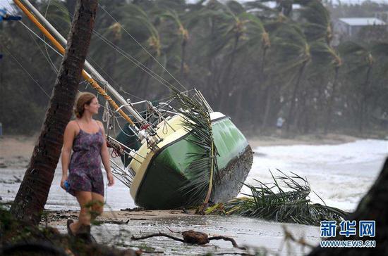 热带气旋“黛比”登陆澳大利亚 资料图