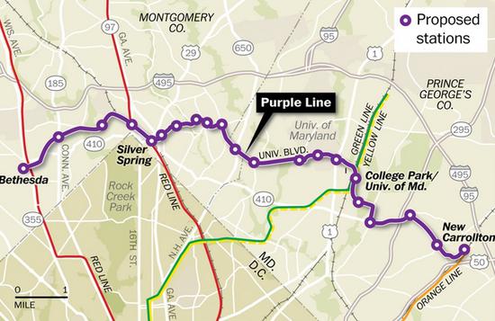 马里兰的Purple Line