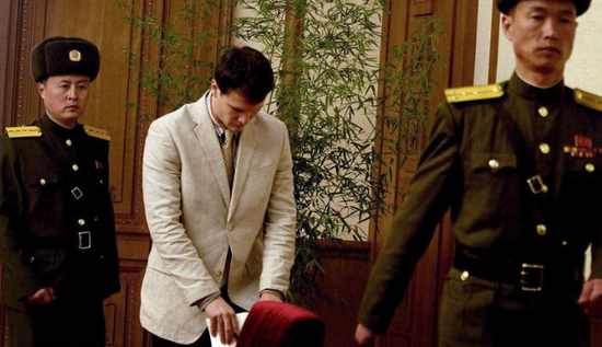 2016年被朝鲜政府逮捕的美国人Otto Frederick Warmbier