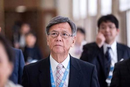 冲绳县知事翁长雄志 资料图