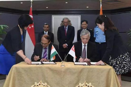 ▲今年年初，印度和新加坡签署协议，将空军训练协议延长了5年。