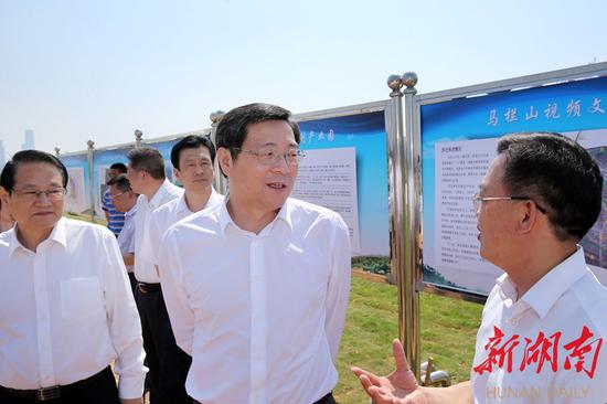 5月26日下午,杜家毫在长沙调研马栏山视频文化园规划建设情况。记者 罗新国 摄