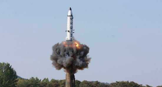 朝鲜导弹试射 （图源：俄罗斯卫星新闻网）