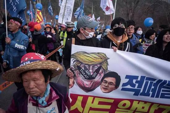 ▲资料图片：韩国星州民众抗议“萨德”系统部署。