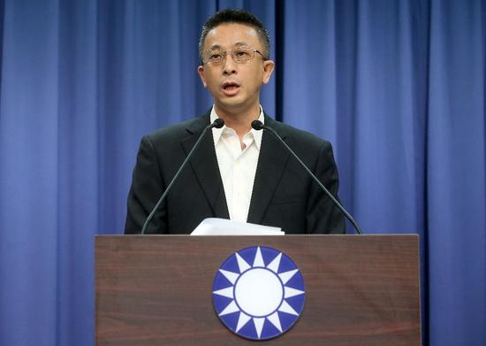 国民党文化传播委员会副主委胡文琦。（图片来源：台湾《联合报》）