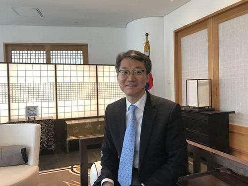 资料图:韩国驻华大使馆文化院院长韩在赫(图片来源于韩国《中央日报》网站)