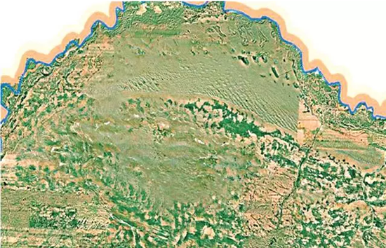 2016年库布其沙漠卫星遥感图