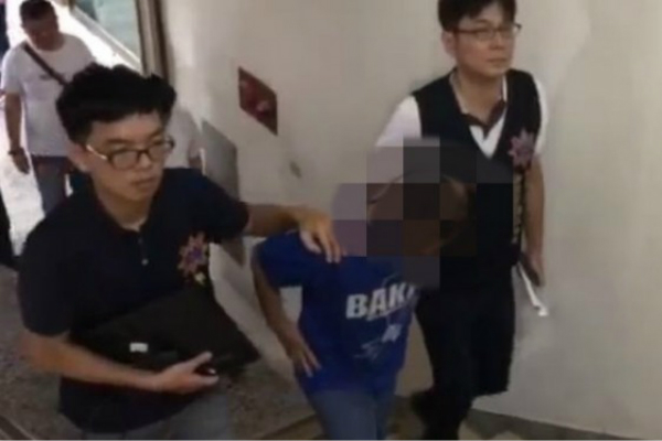 台男子自称要攻击蔡英文，被台警方控制。（图片来源：台媒）