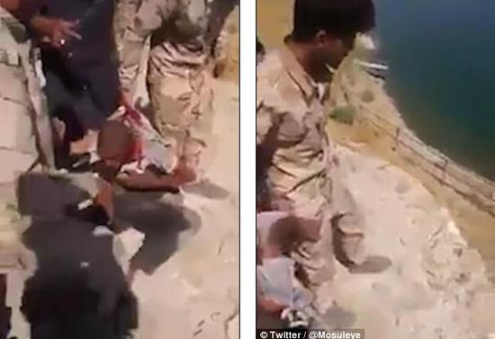 伊军被曝将IS嫌犯丢下悬崖对尸体开枪。（资料图）