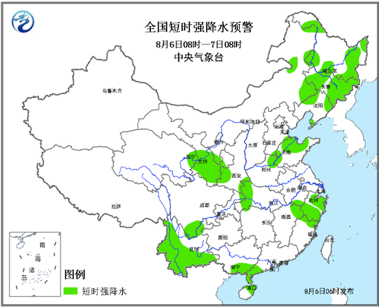 短时强降水预警