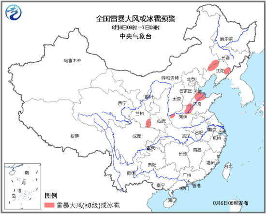 雷暴大民风象图