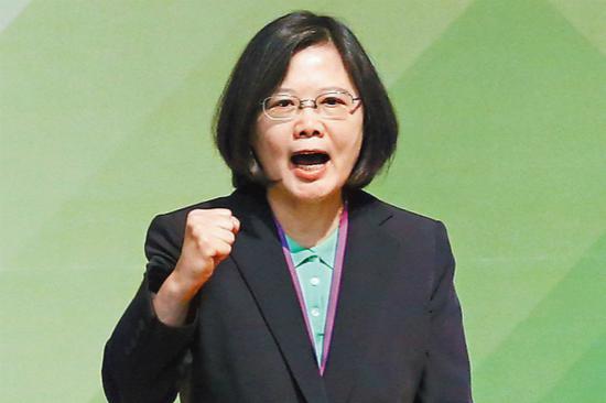 台湾地区领导人蔡英文（图片来源：台媒资料图）